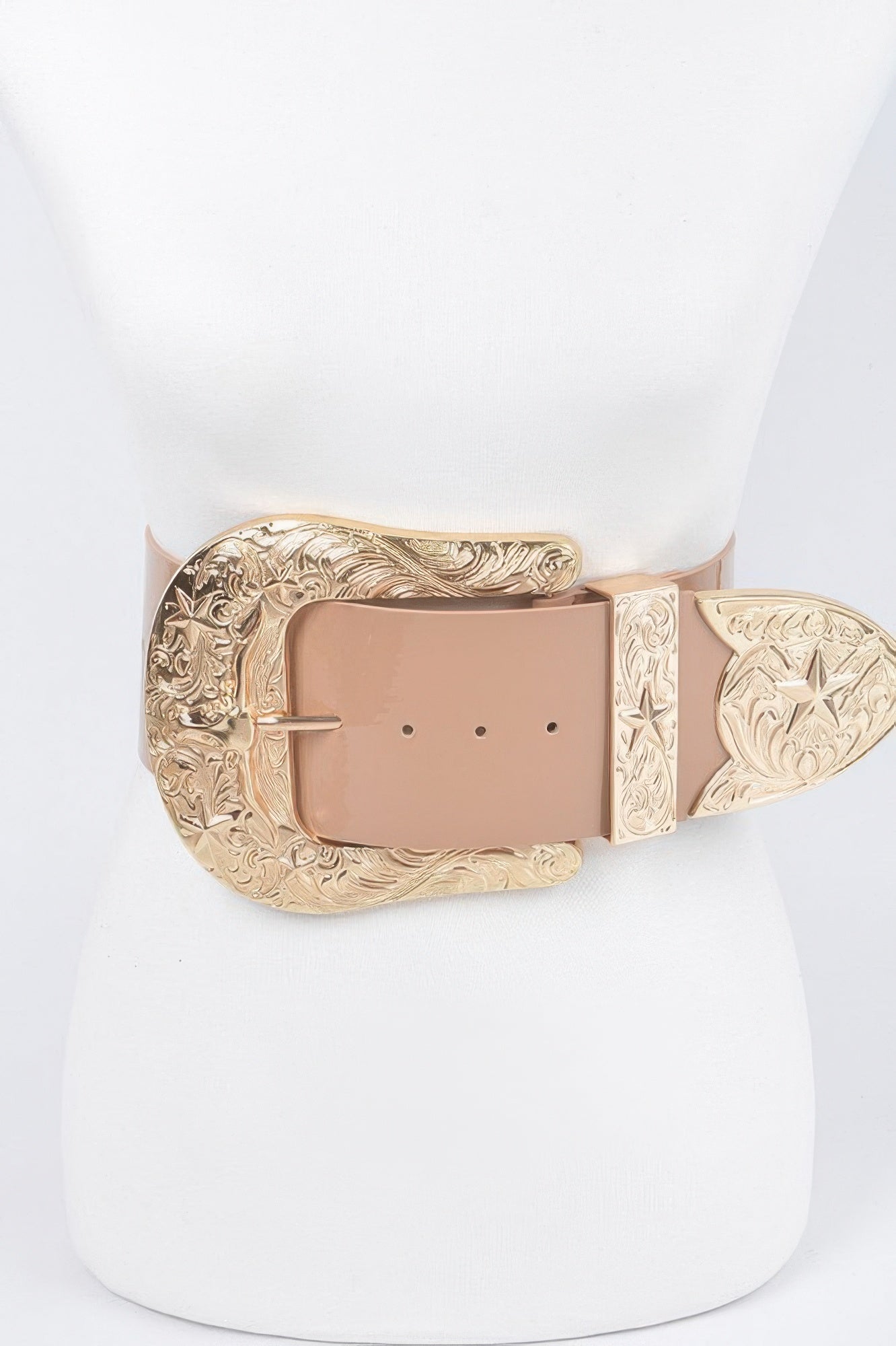 Oversized Multi Metal Plus Size Waist Enamel Belt – Château  display picture 1