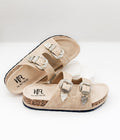Morgana Western Sandal in Cream