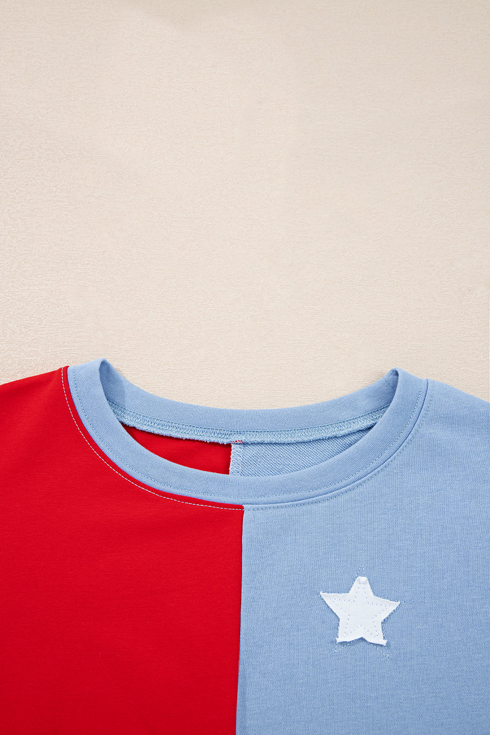 USA FLAG PATCH SWEATER TOP