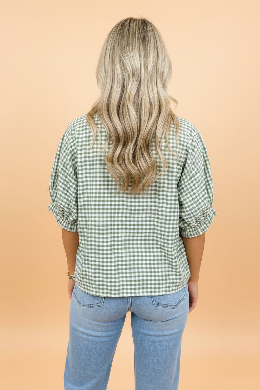 GINGHAM AMERICAN PICNIC TOP