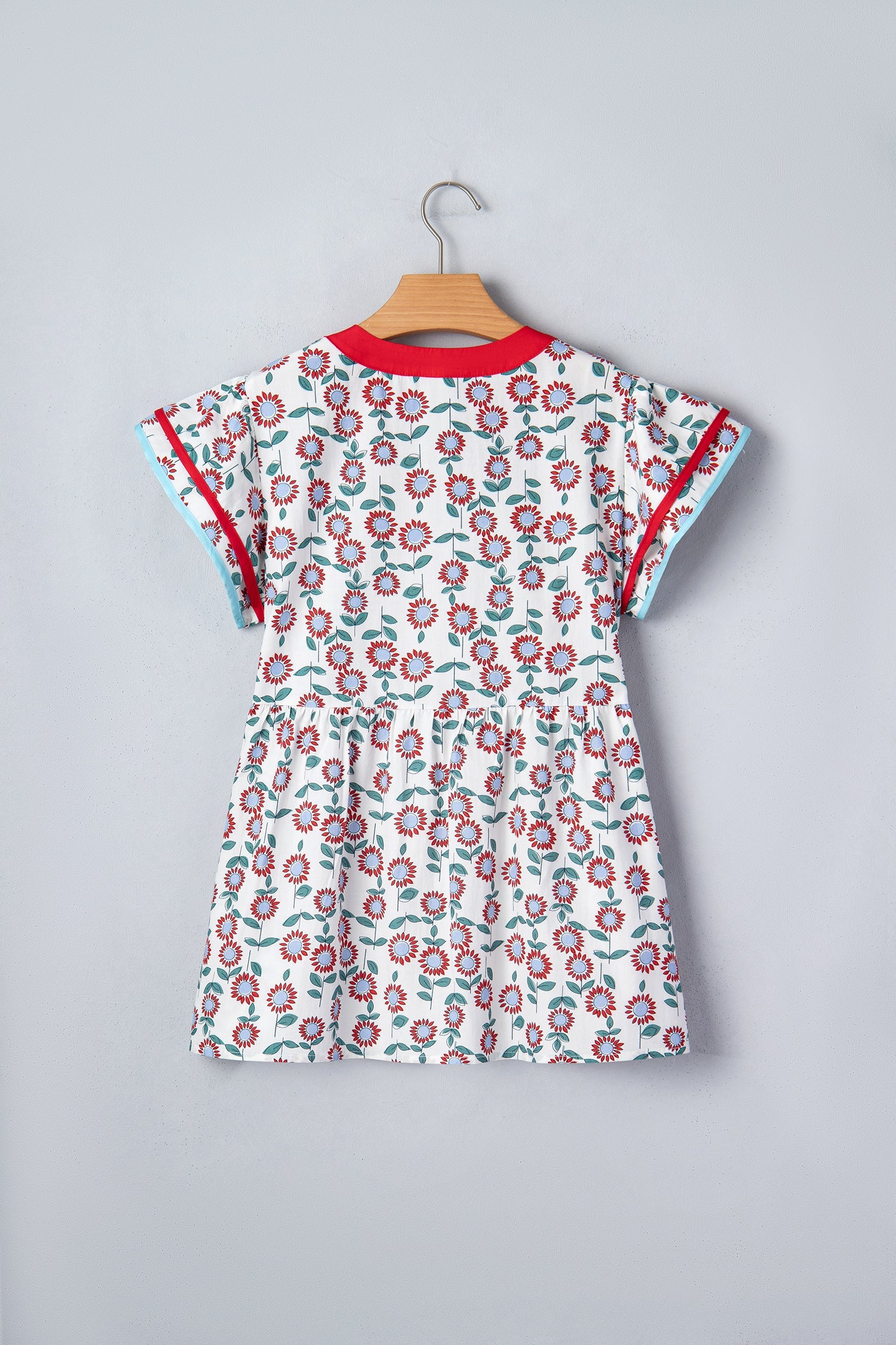 FLORAL FLUTTER RWB TOP