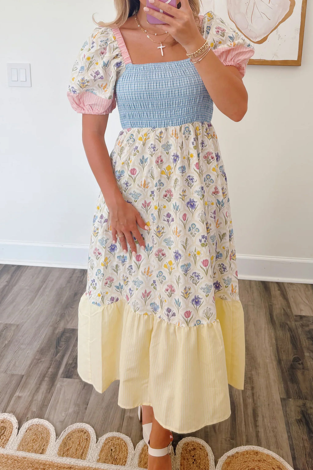 BELLA PATCH FLORAL MAXI