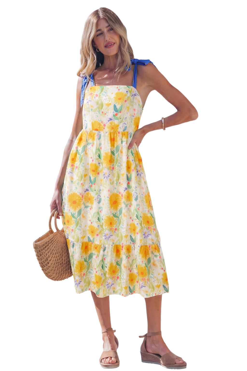 SOUTHERN BELLE FLORAL DRESS