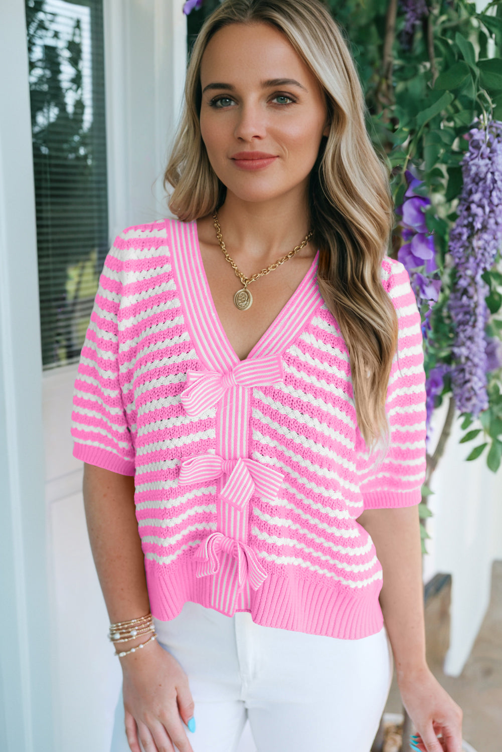 CANDY BOW KNOT SWEATER