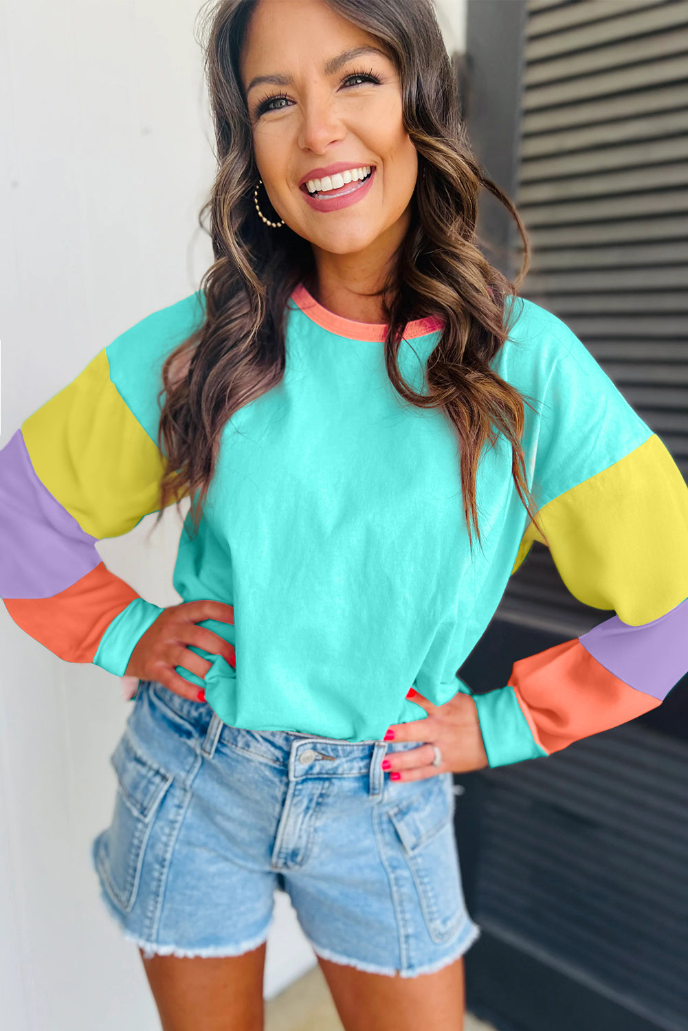 AGAVE COLOR BLOCK TOP