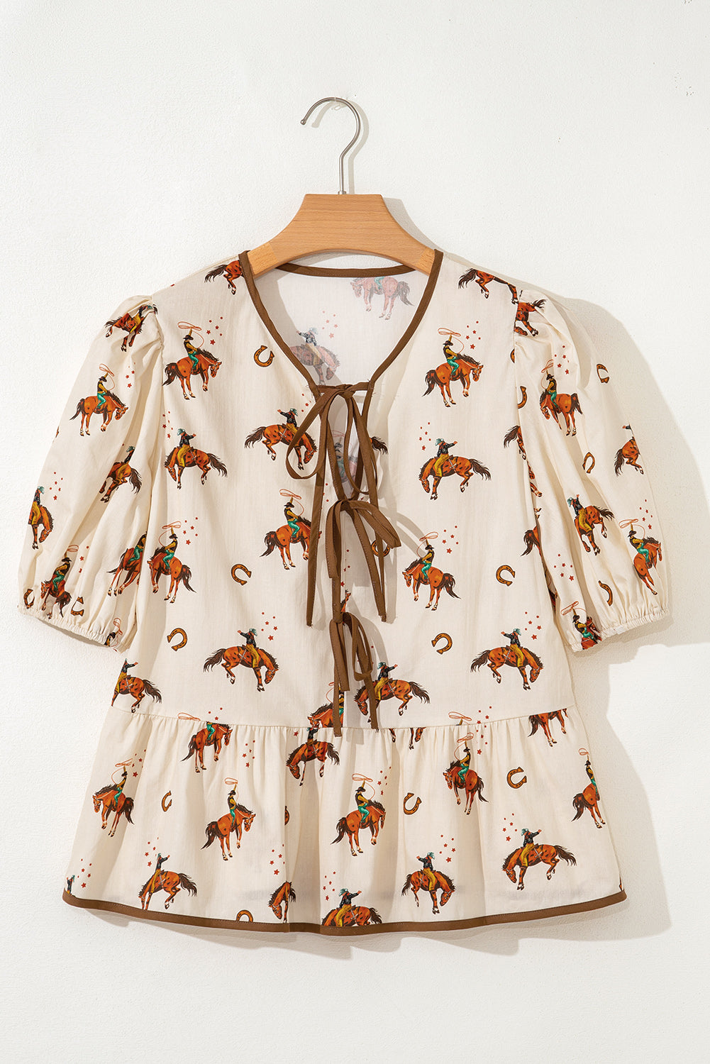 APRICOT COWBOY TOP