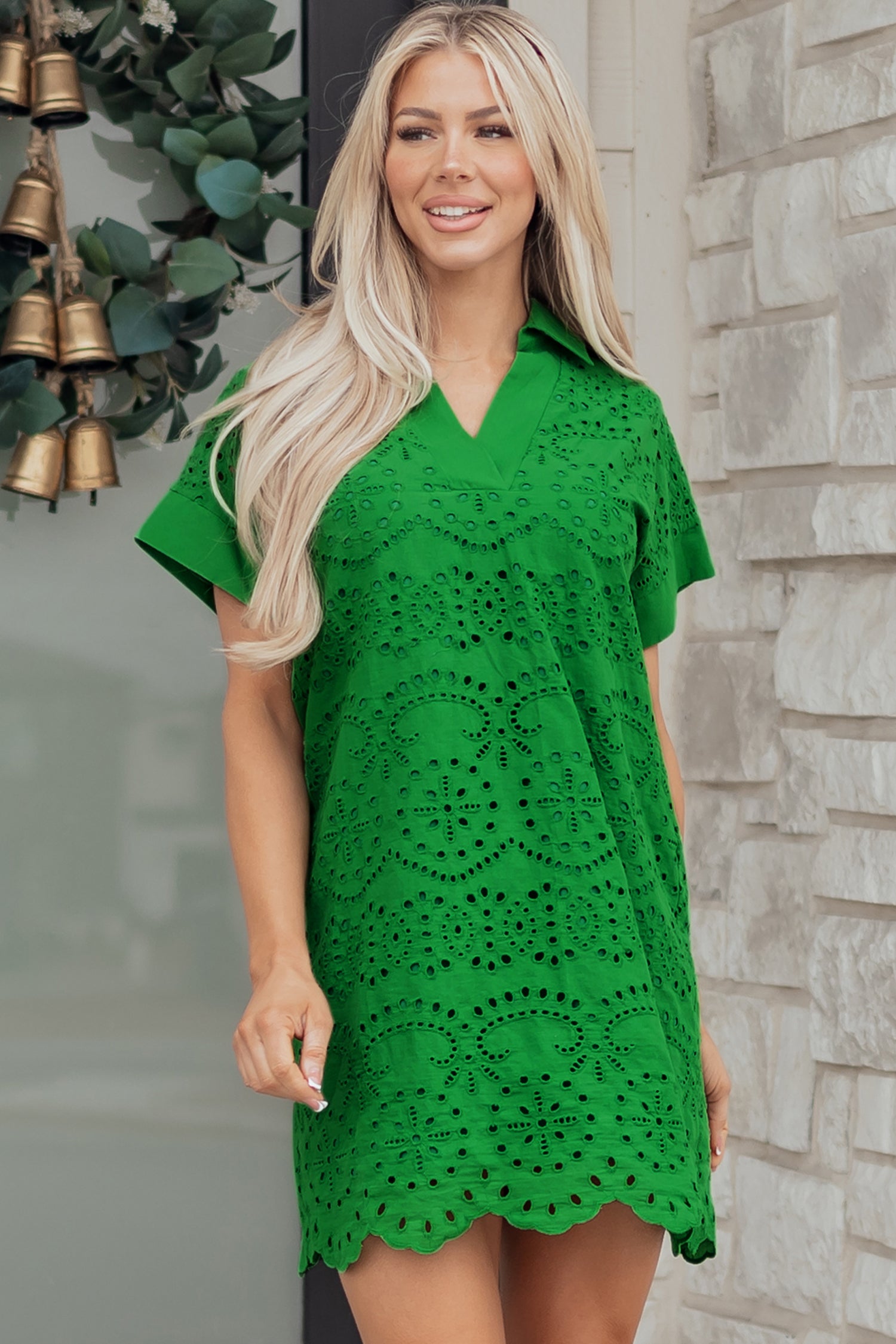 DREAM ON EYELET DRESS