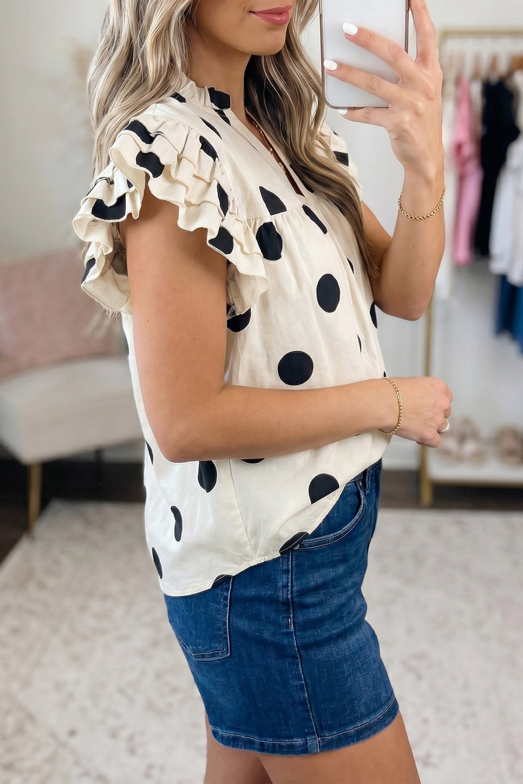 SOPHISTICATED DOT TOP