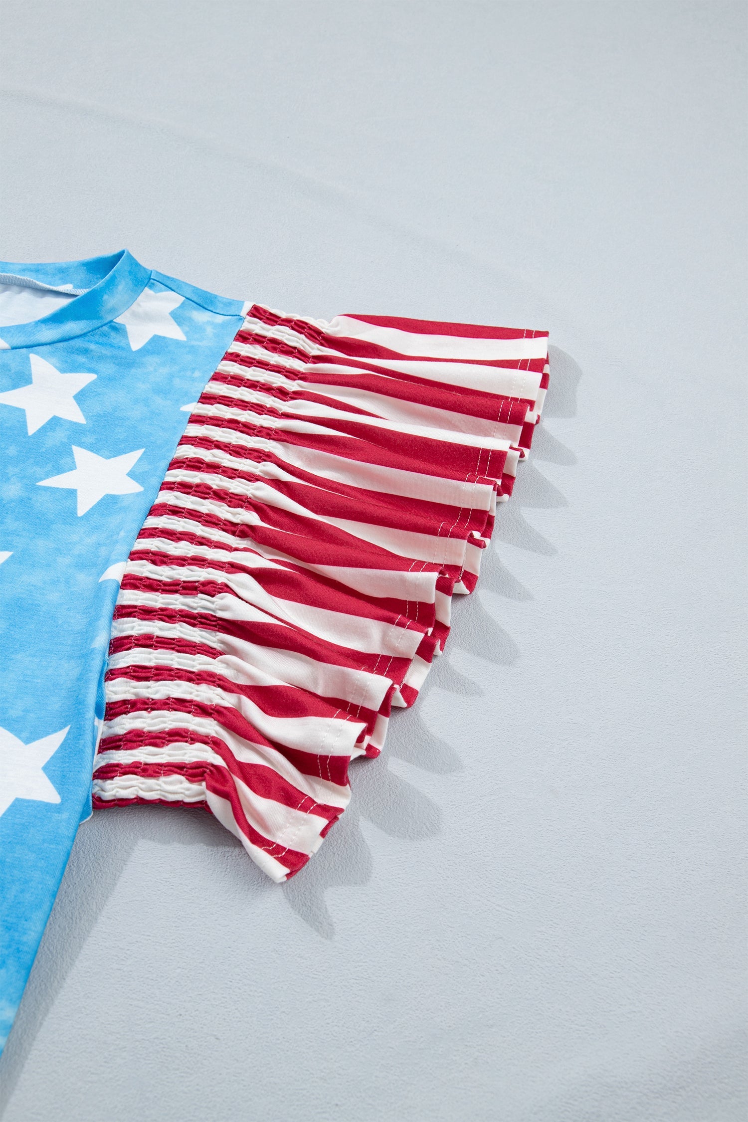 STARS & STRIPES RUFFLE TOP