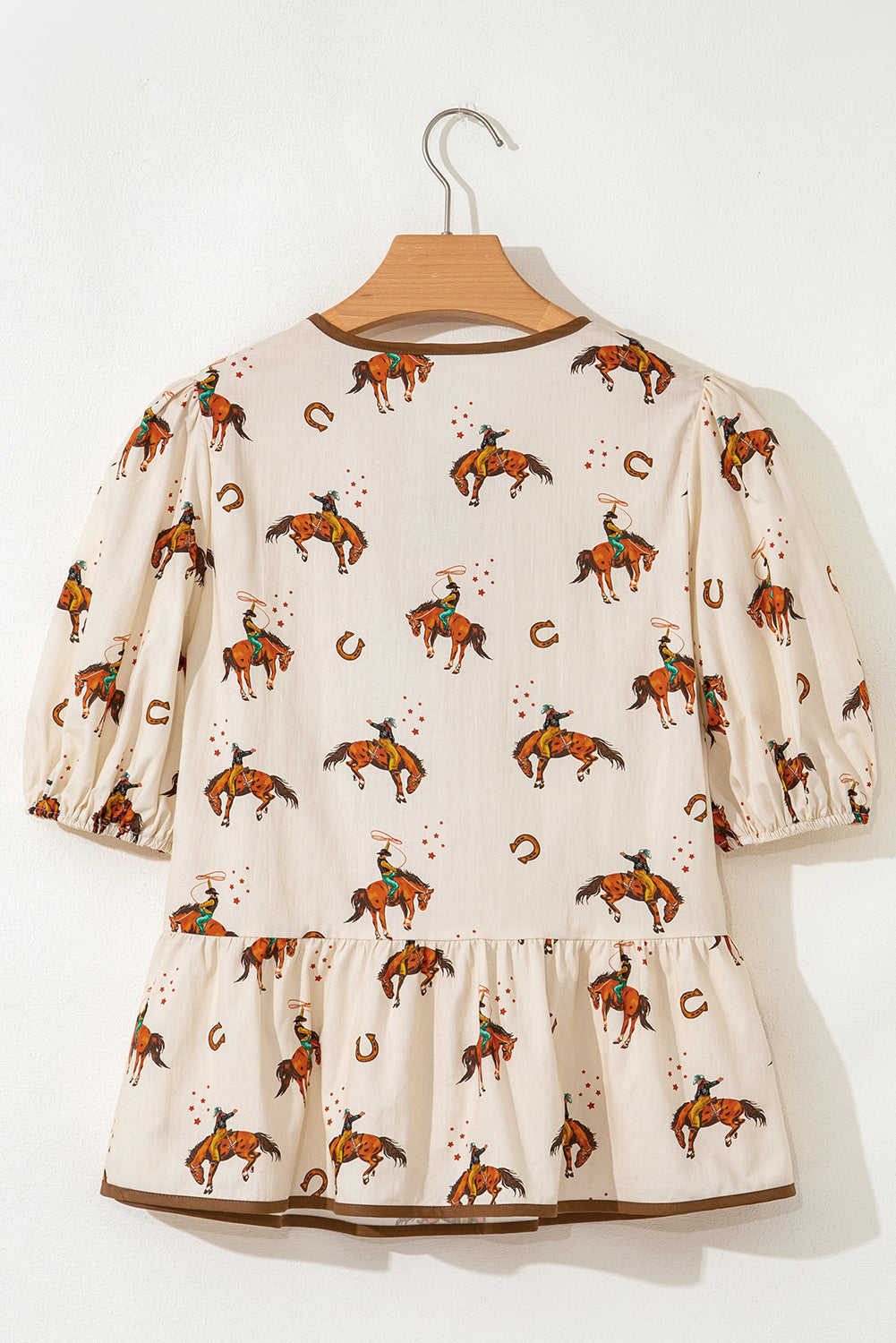 APRICOT COWBOY TOP