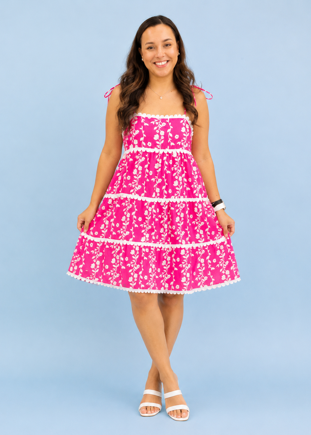 HOT PINK BEACH DRESS
