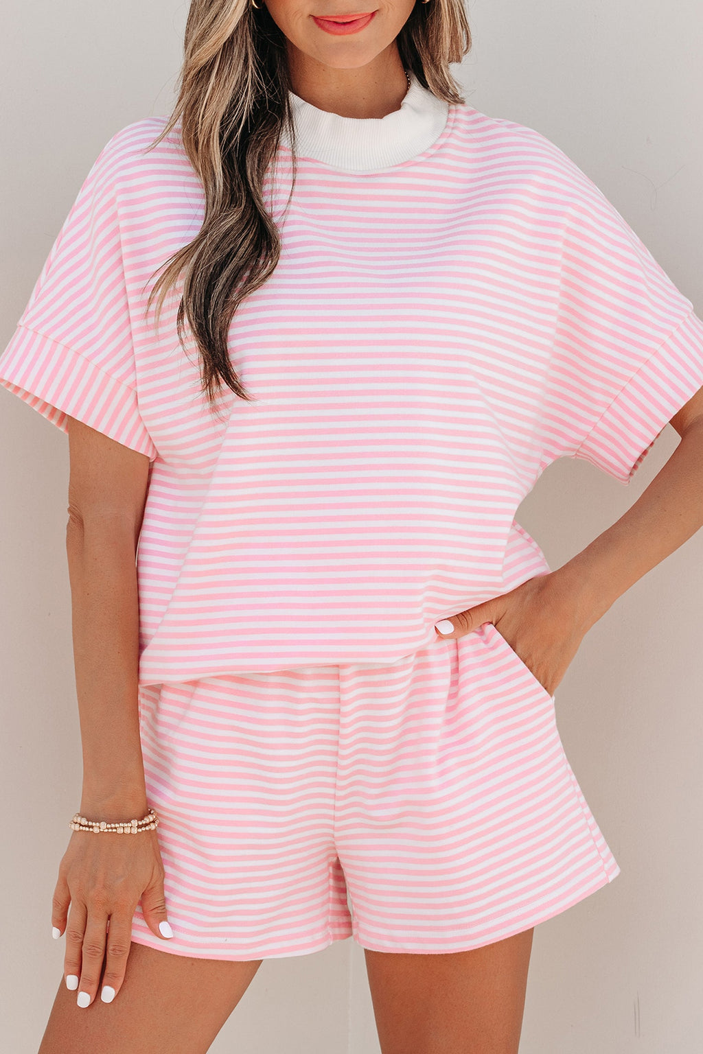 STRIPES & ME SHORT SLEEVE SET