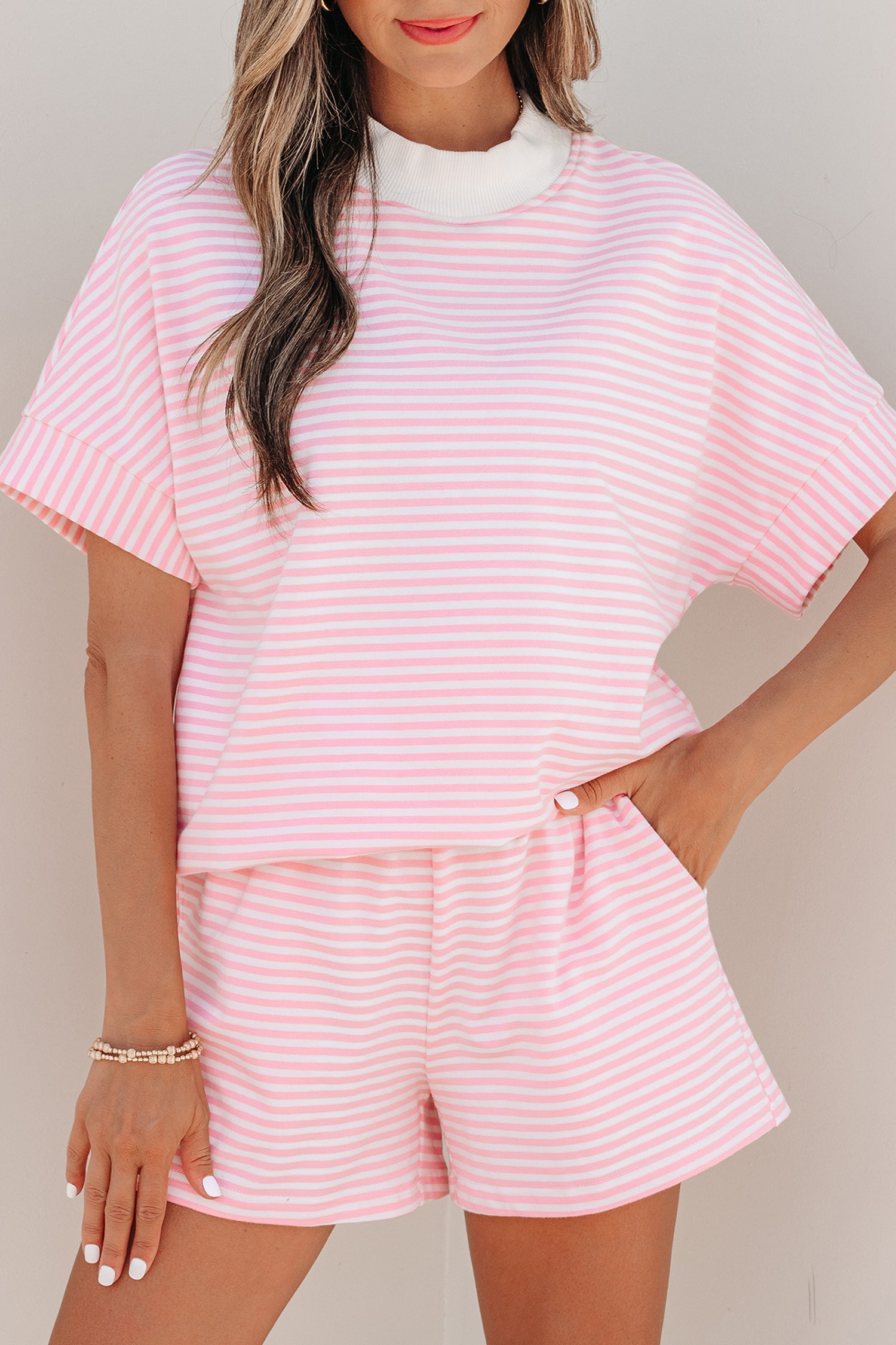 STRIPES & ME SHORT SLEEVE SET