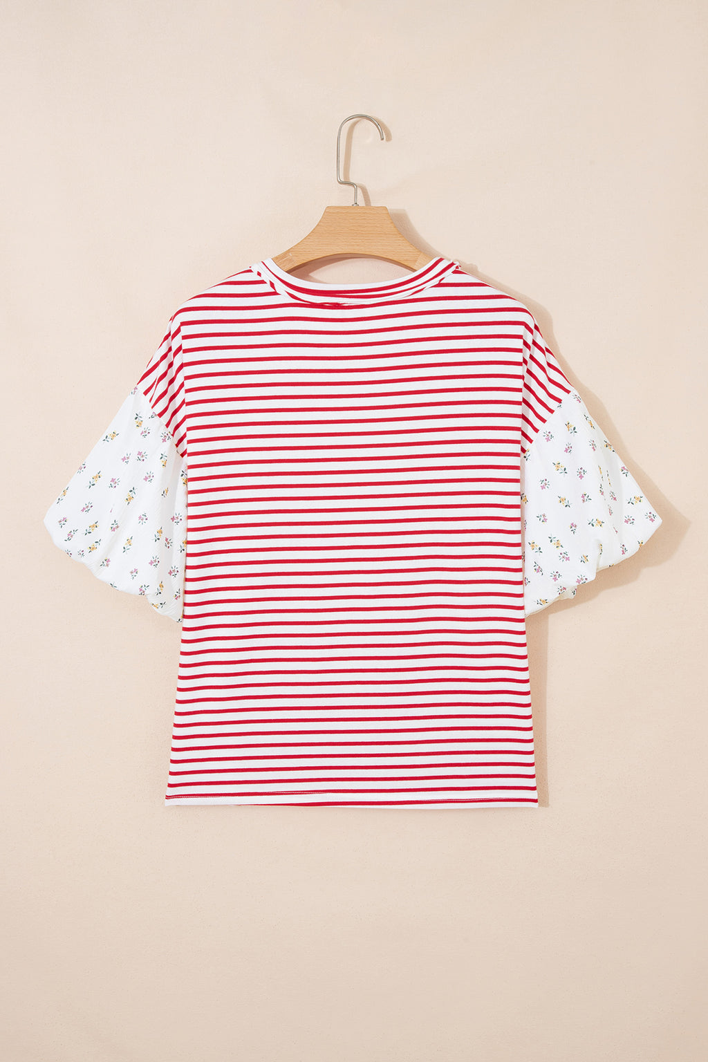 STRIPE & FLORAL TOP