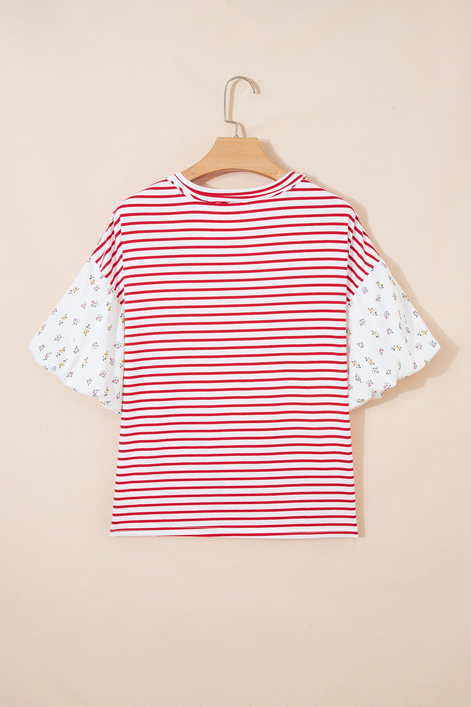 STRIPE & FLORAL TOP