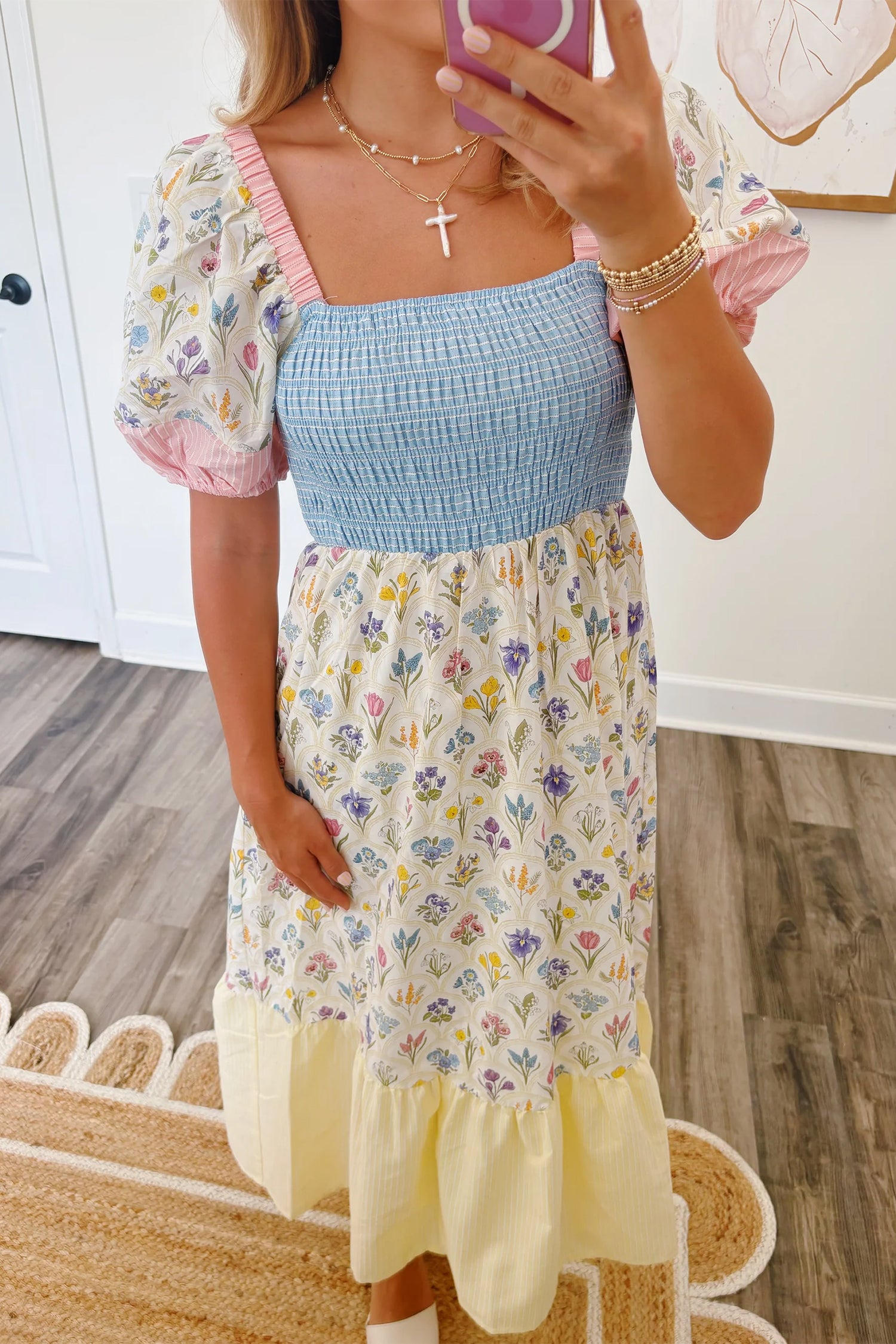 BELLA PATCH FLORAL MAXI