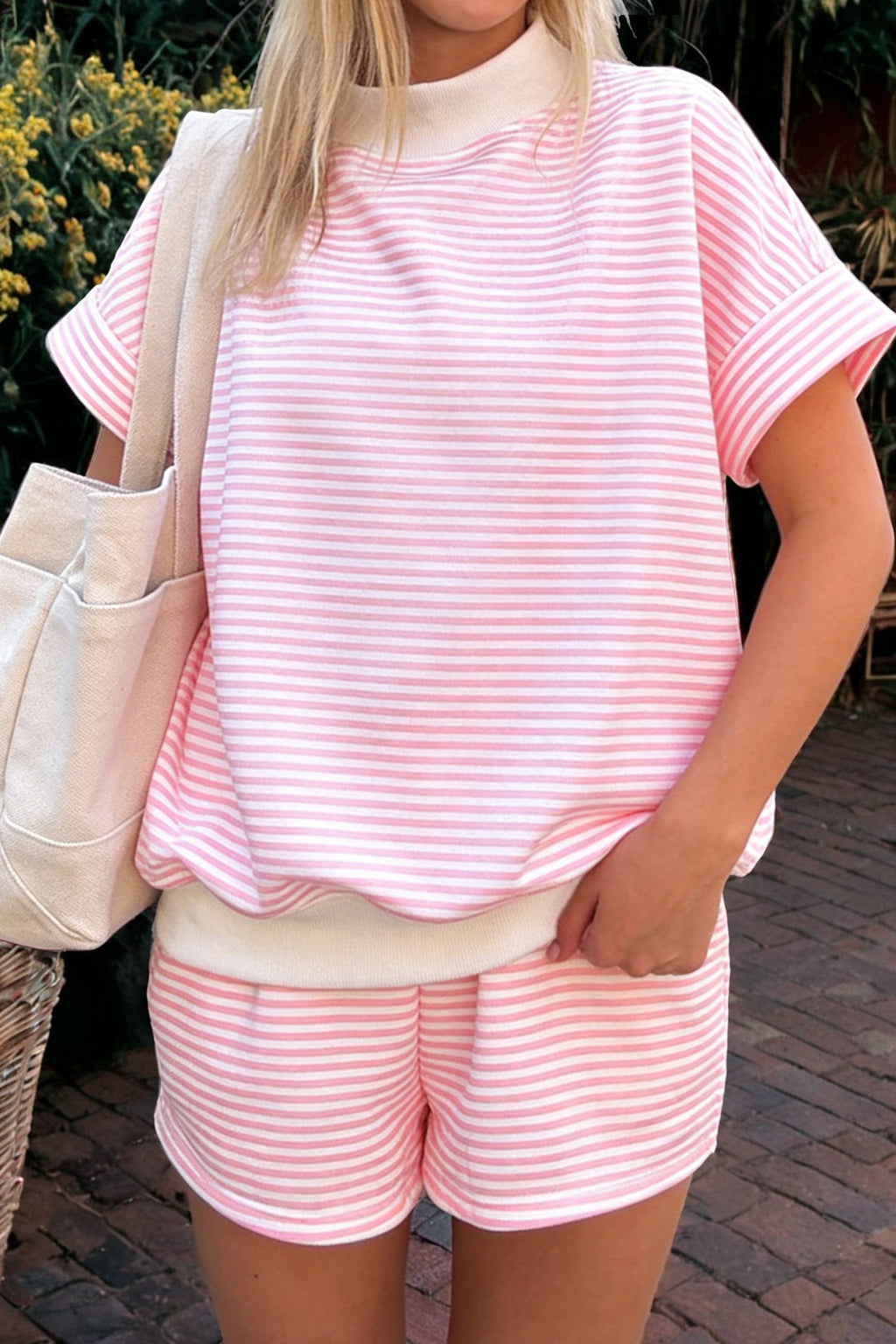 STRIPES & ME SHORT SLEEVE SET