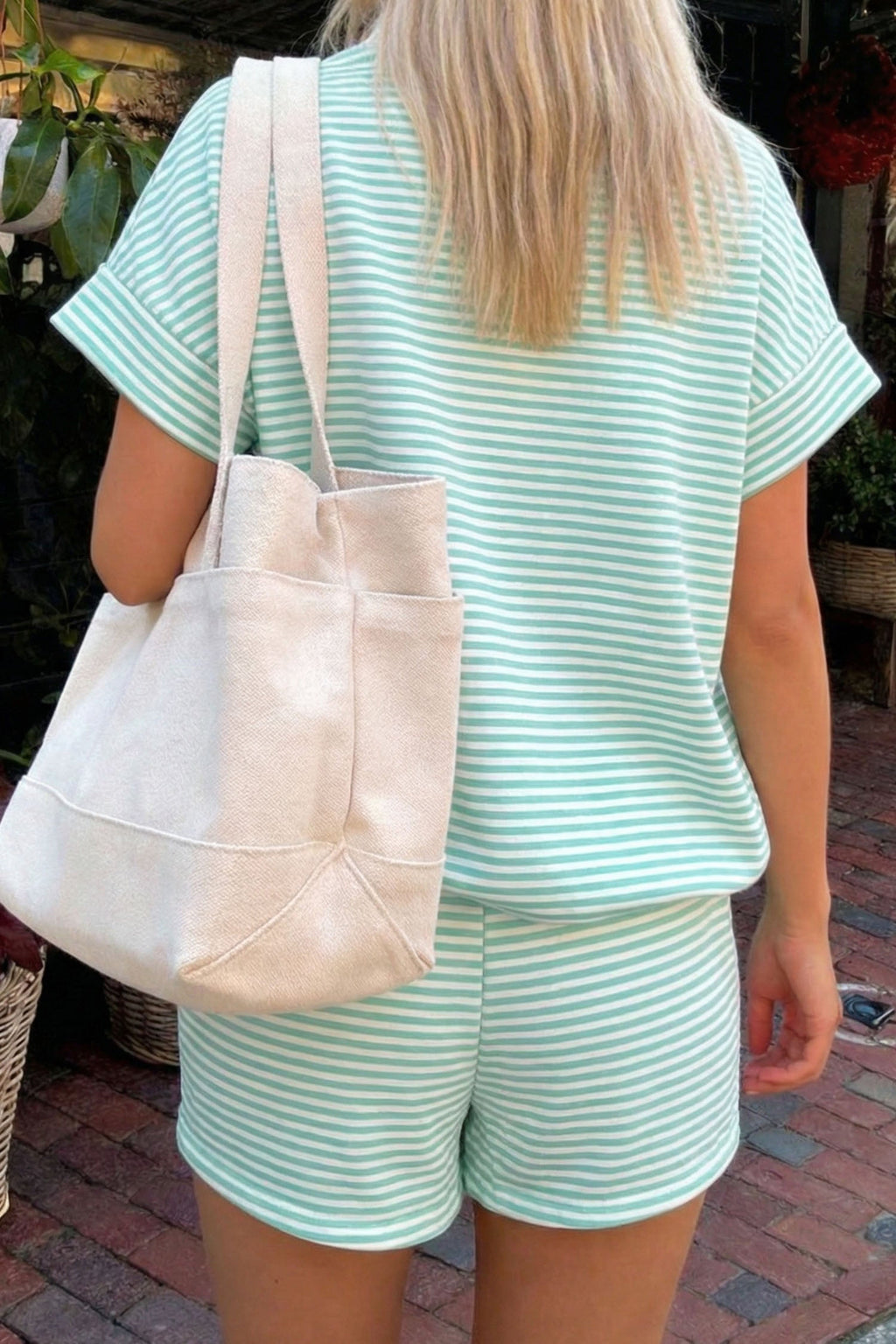 STRIPES & ME SHORT SLEEVE SET