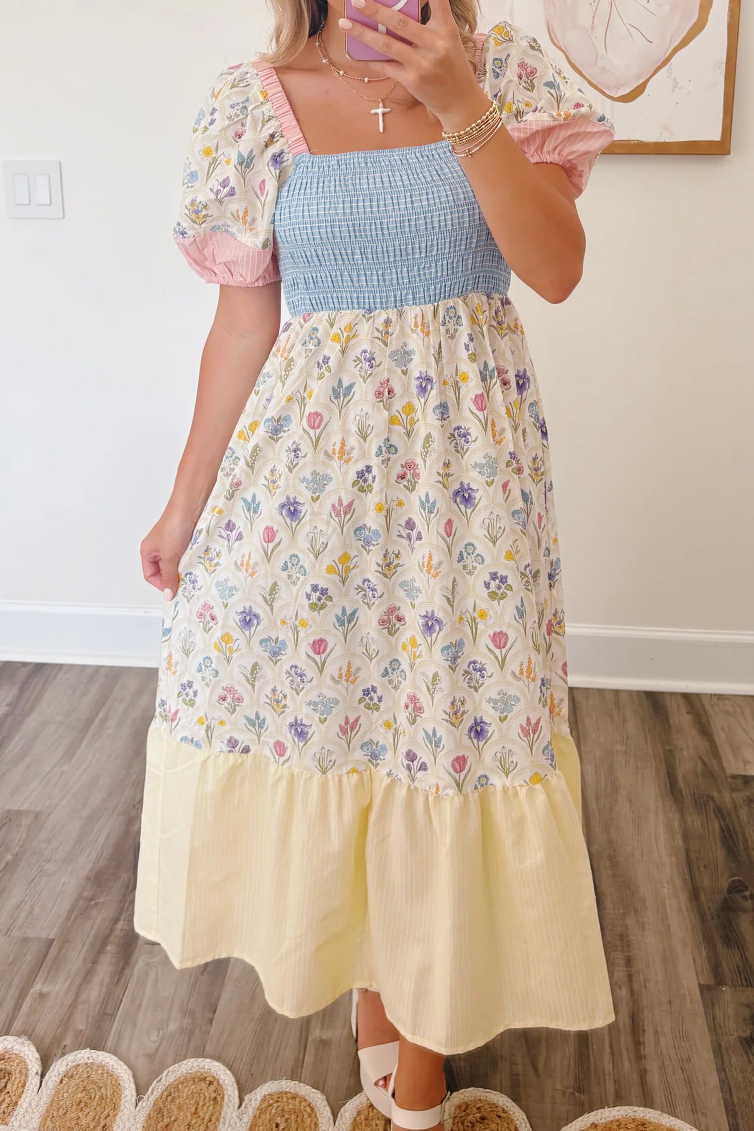 BELLA PATCH FLORAL MAXI