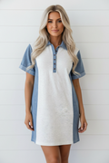 BEACH CLUB DENIM DRESS