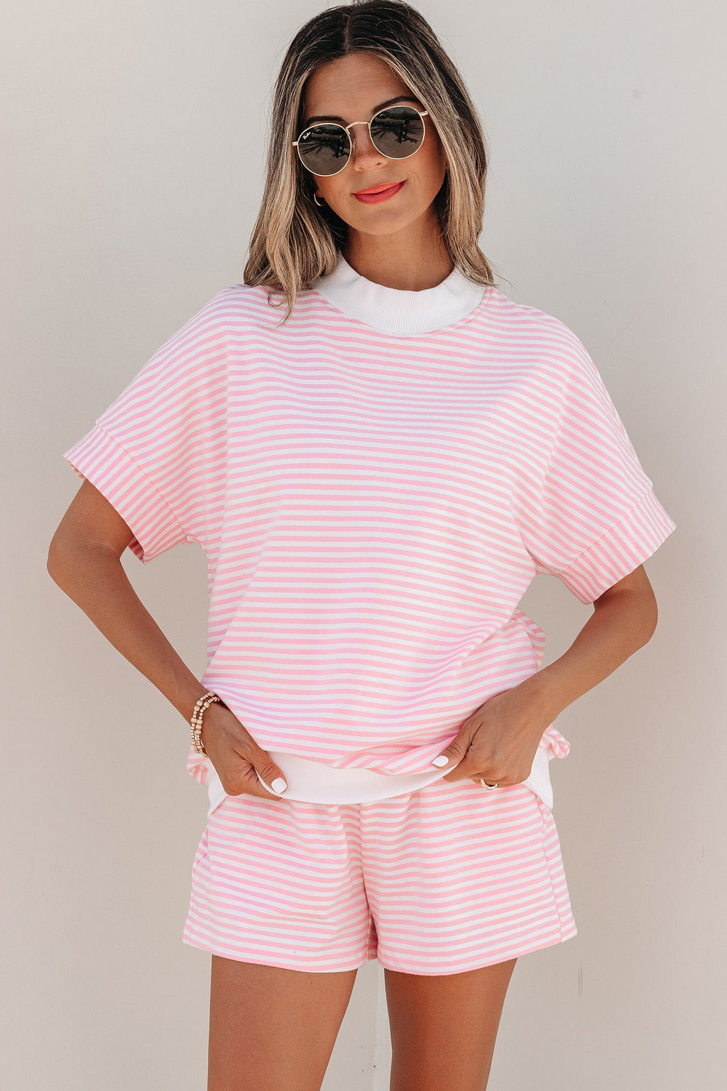 STRIPES & ME SHORT SLEEVE SET