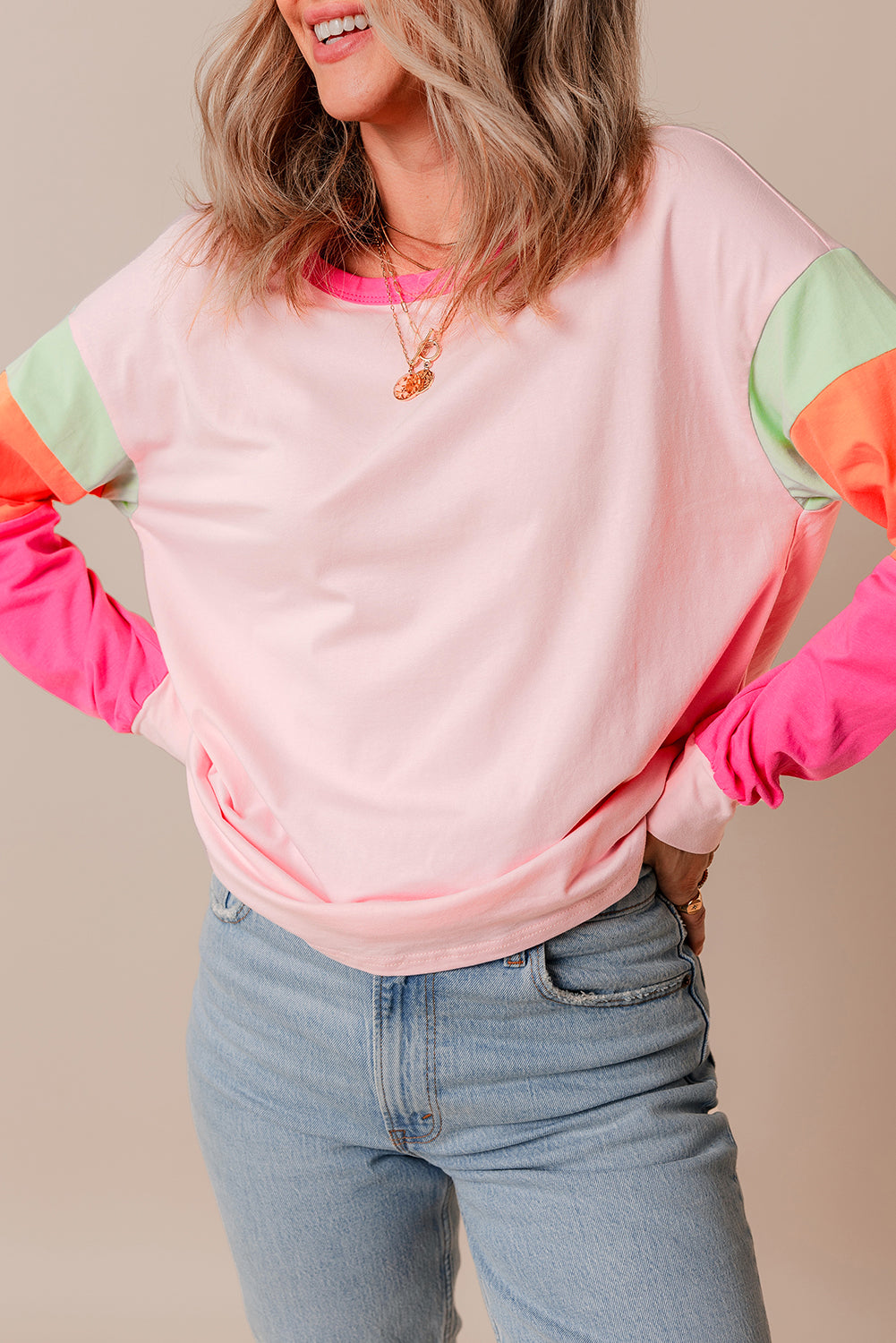 AGAVE COLOR BLOCK TOP