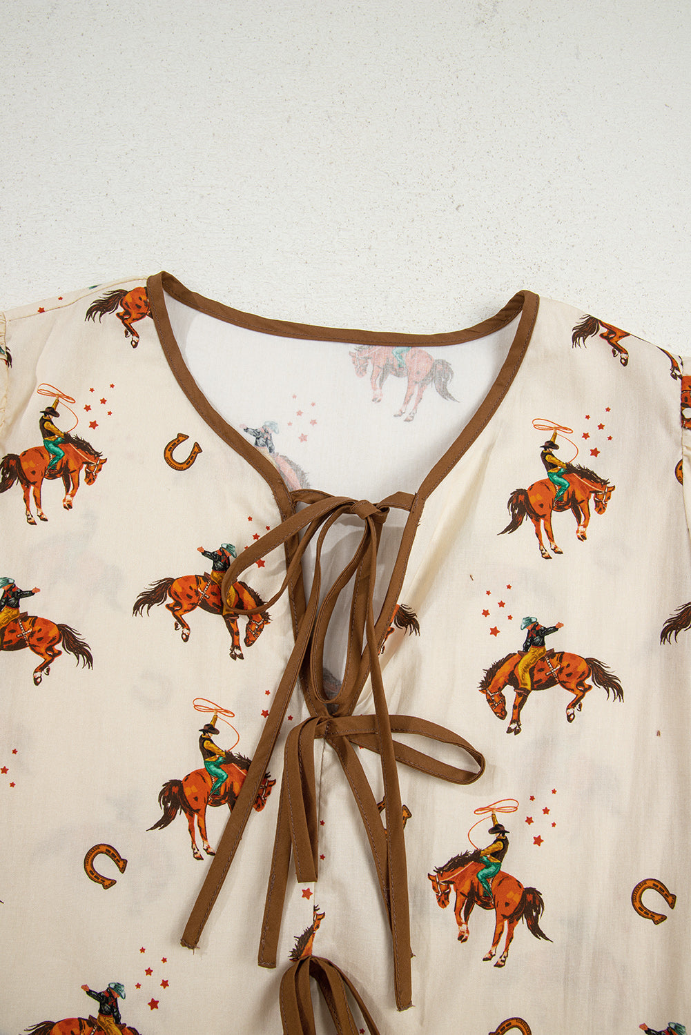 APRICOT COWBOY TOP