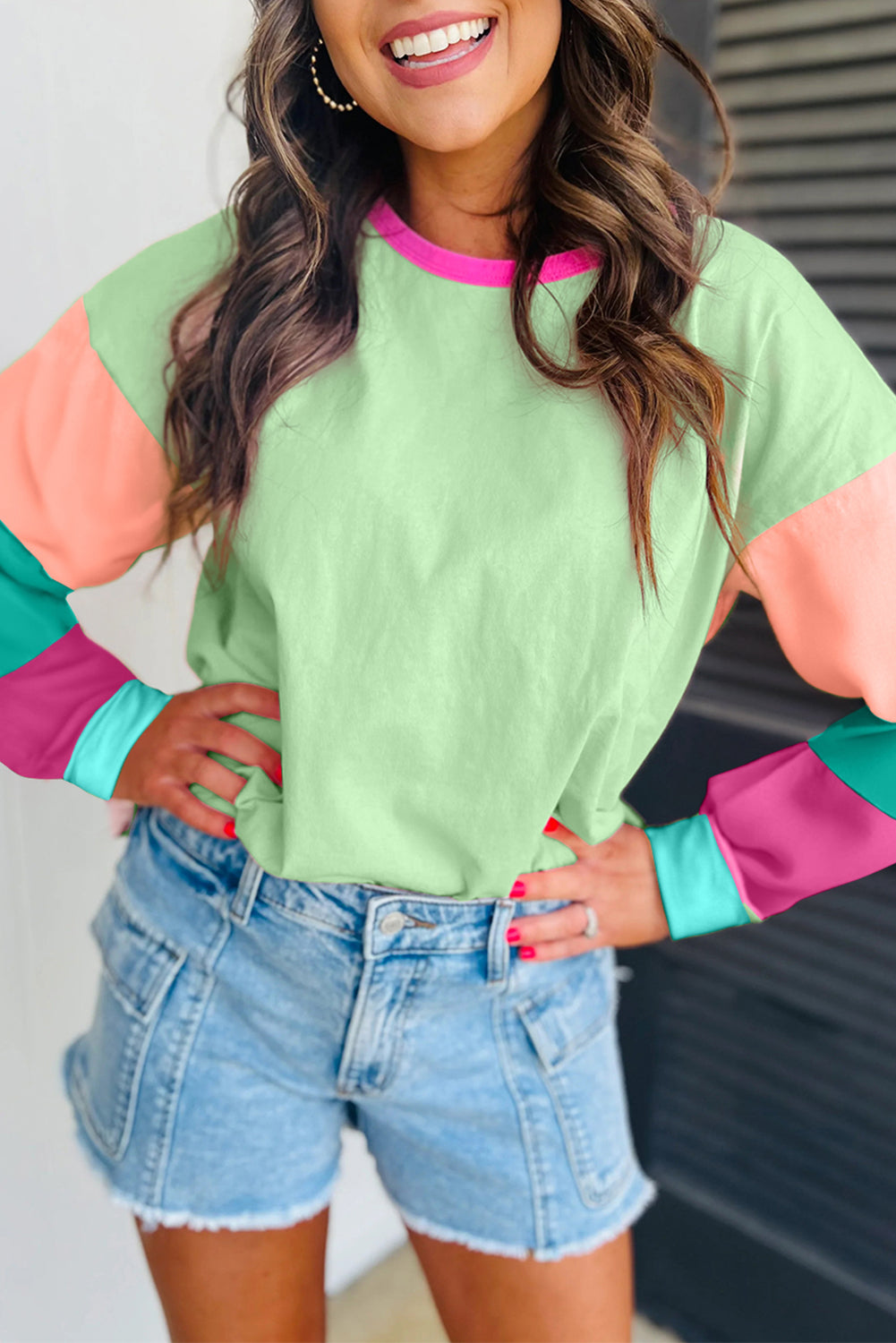 AGAVE COLOR BLOCK TOP