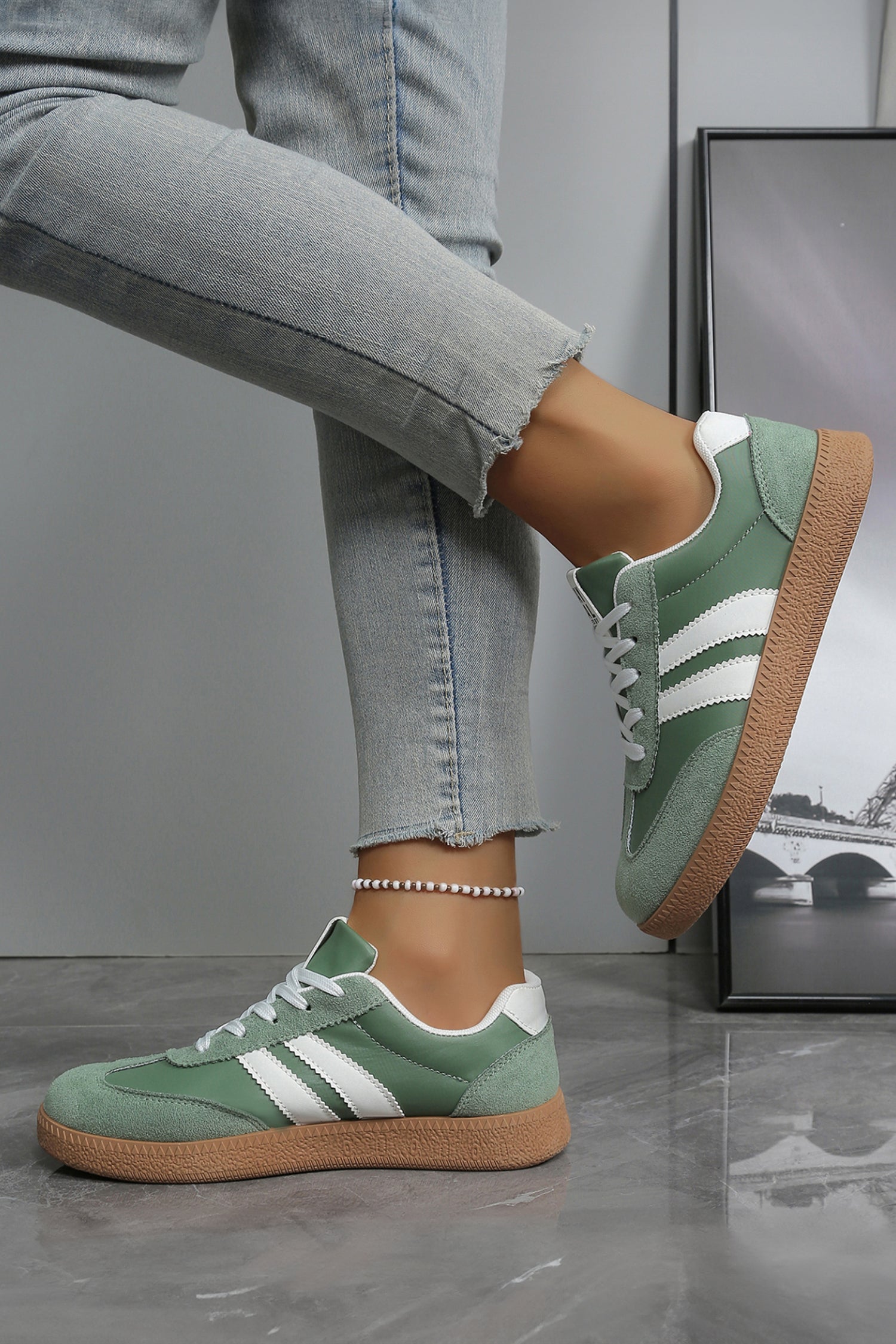 Ashleigh Blue Varsity Sneakers