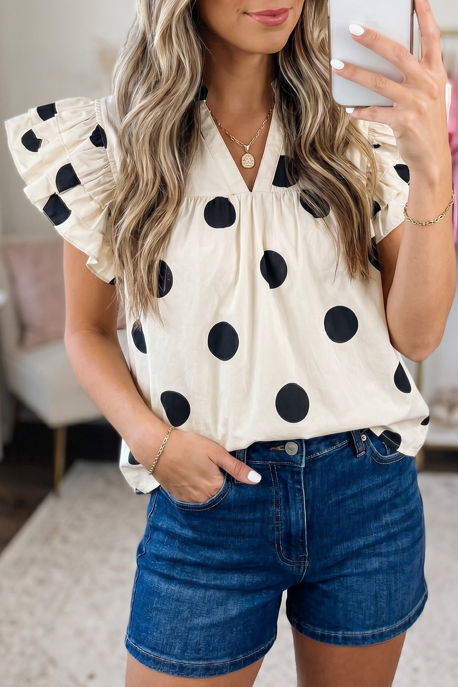 SOPHISTICATED DOT TOP