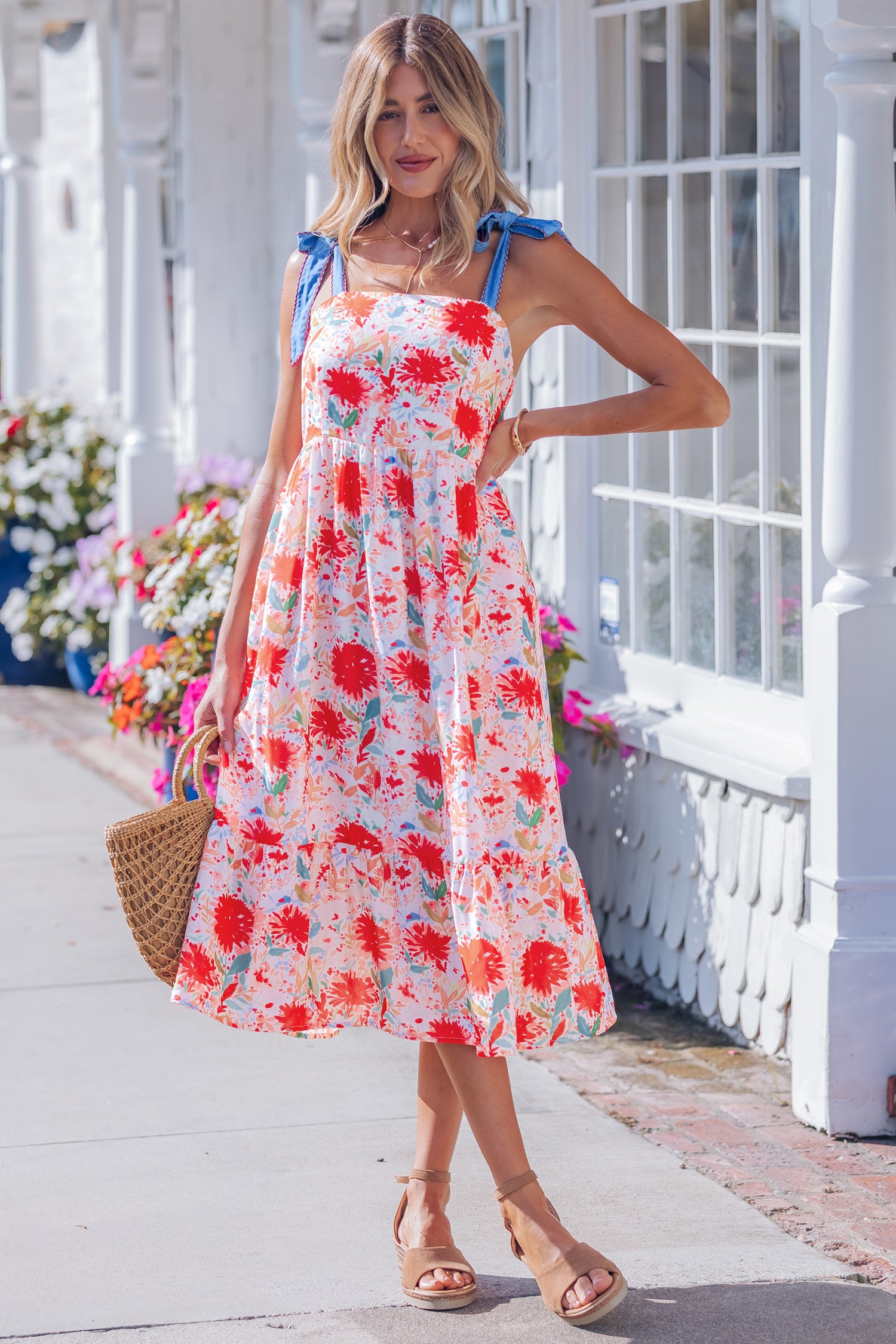 SOUTHERN BELLE FLORAL DRESS