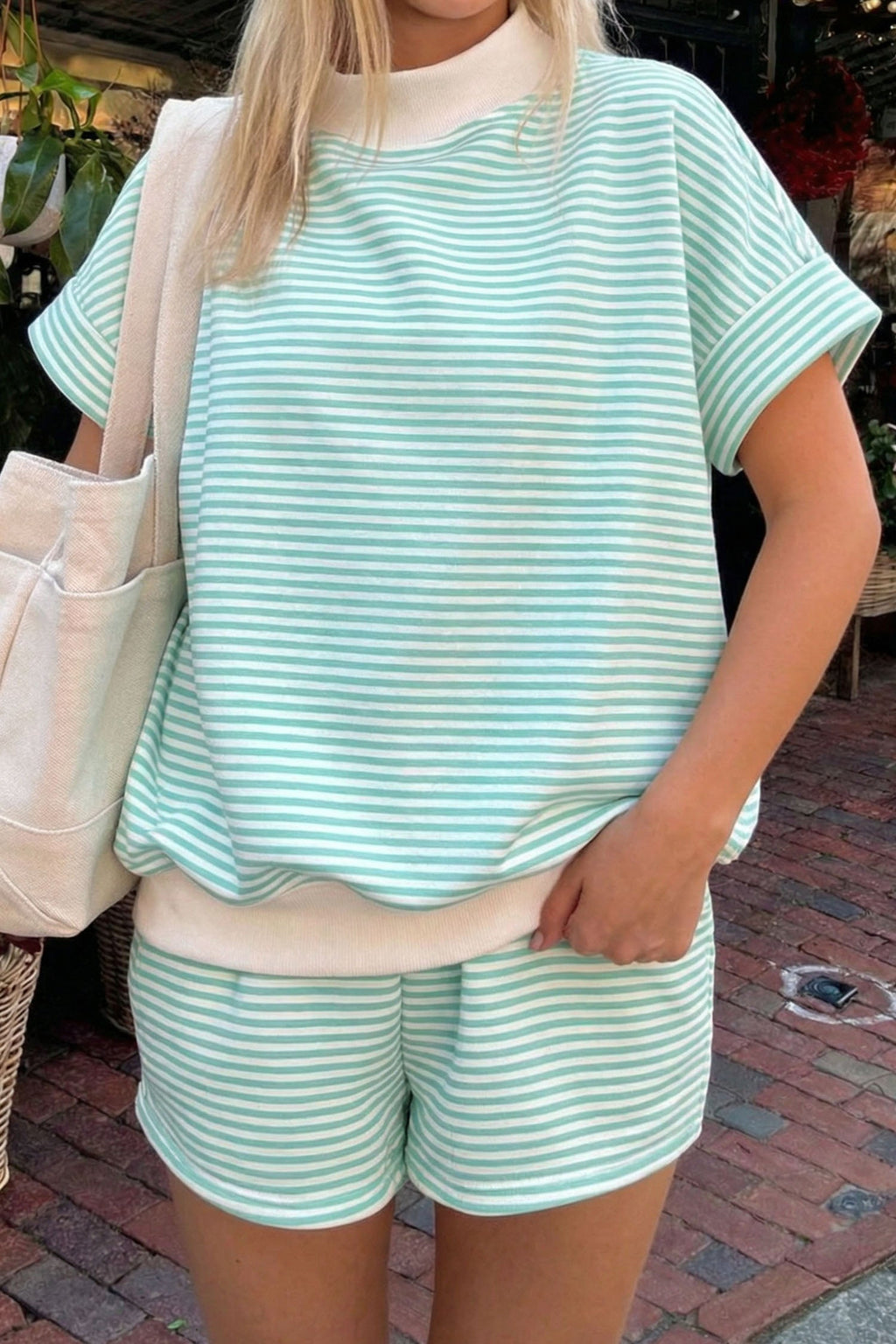 STRIPES & ME SHORT SLEEVE SET