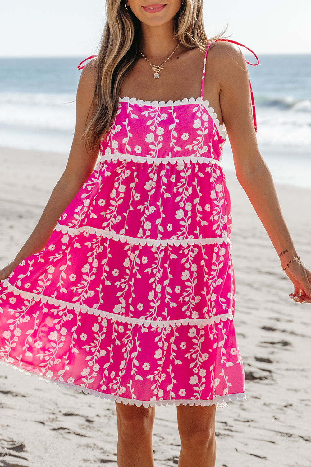 HOT PINK BEACH DRESS