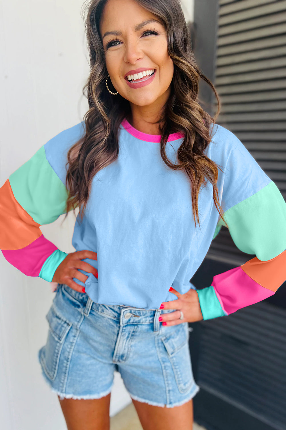 AGAVE COLOR BLOCK TOP