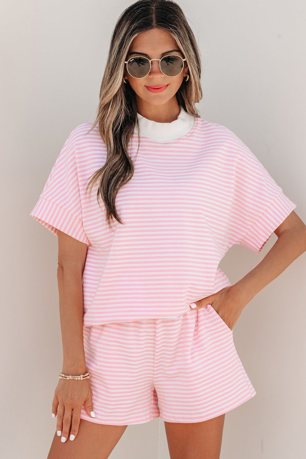 STRIPES & ME SHORT SLEEVE SET