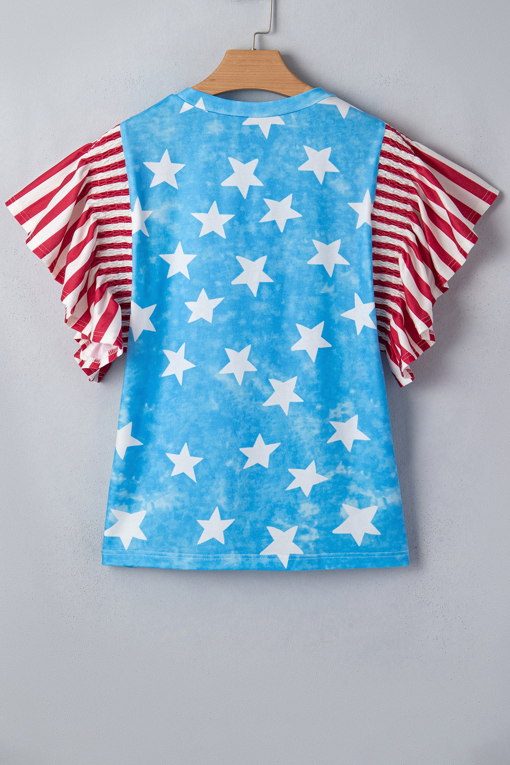 STARS & STRIPES RUFFLE TOP
