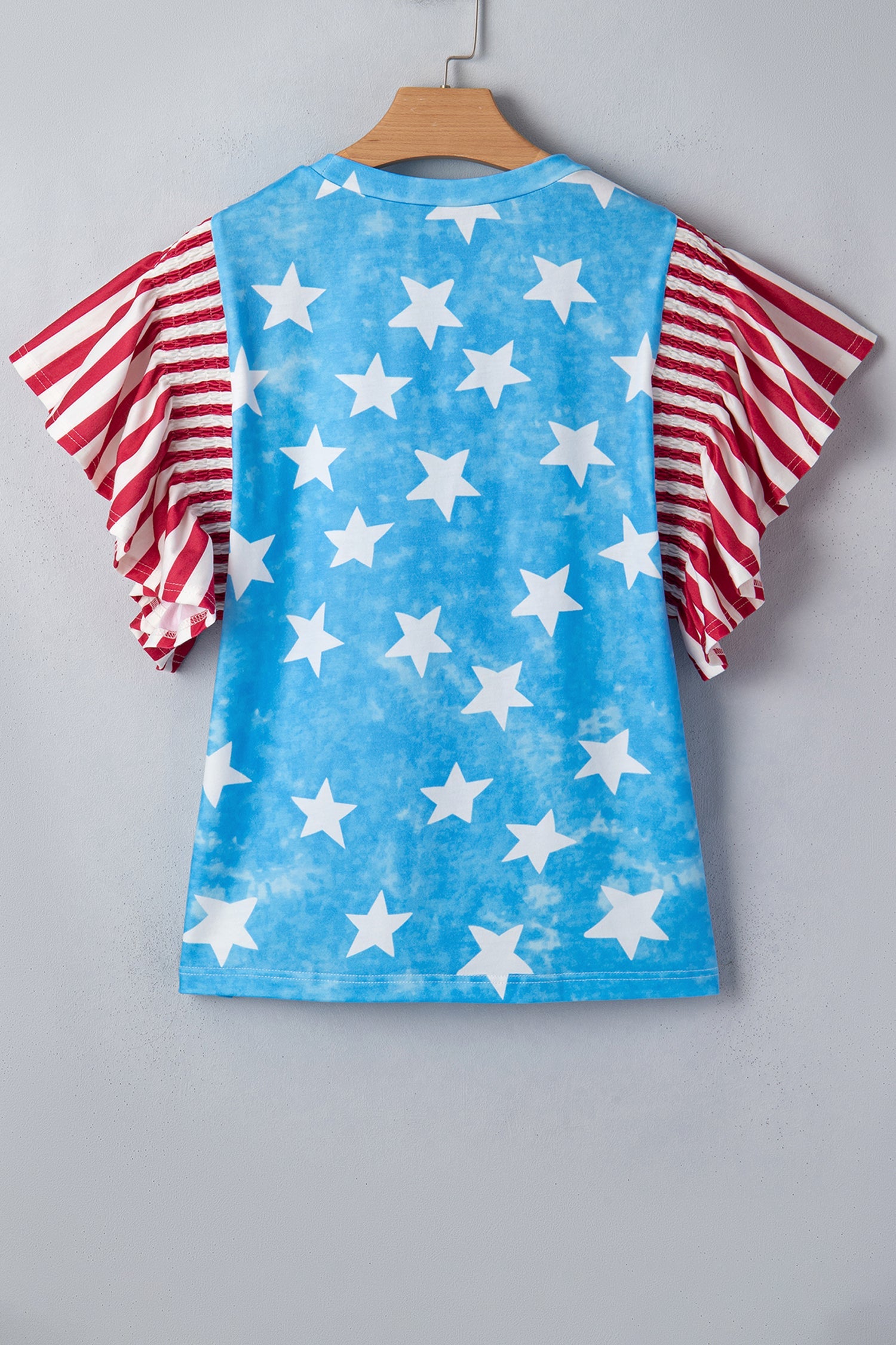 STARS & STRIPES RUFFLE TOP