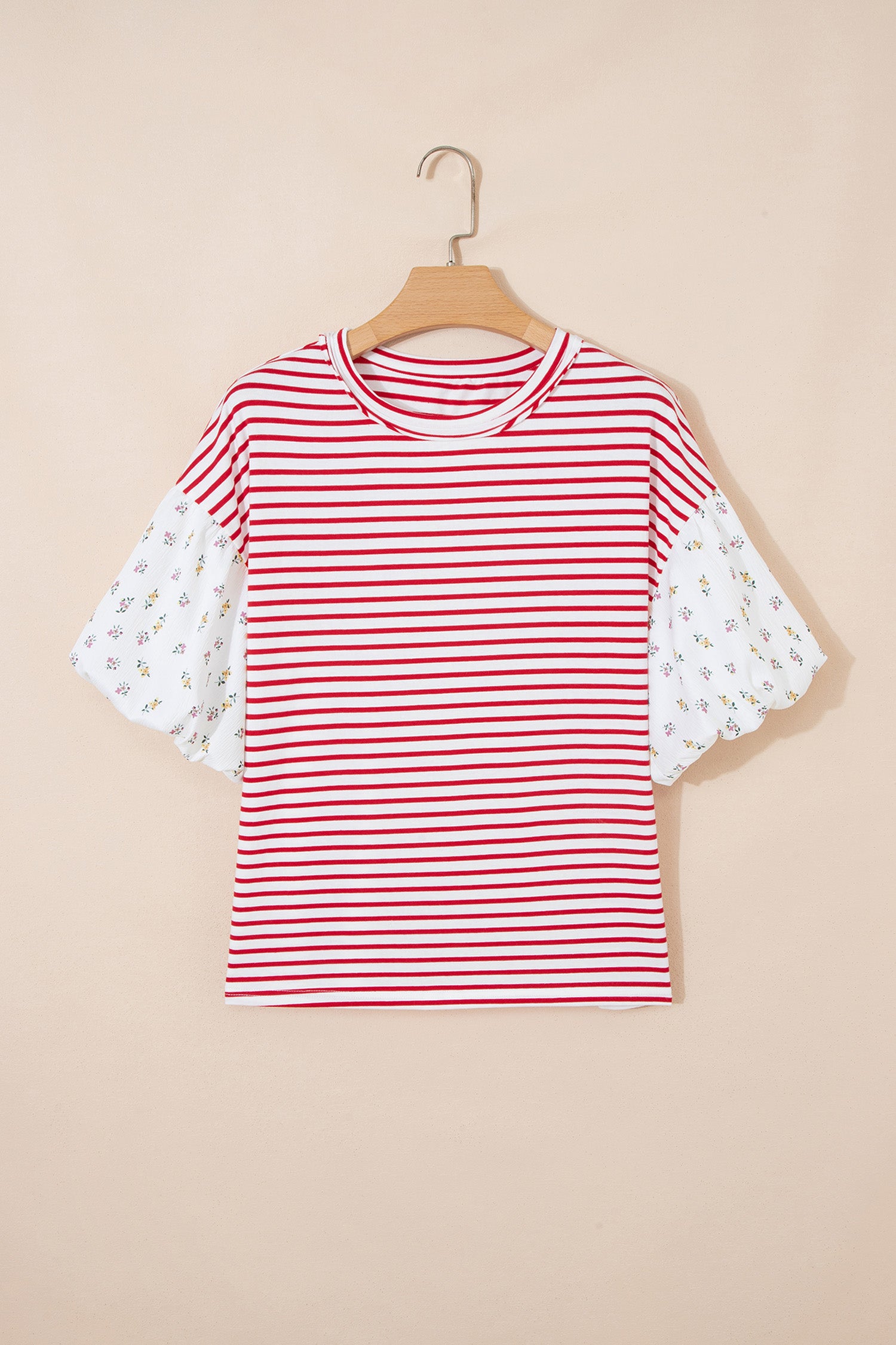 STRIPE & FLORAL TOP