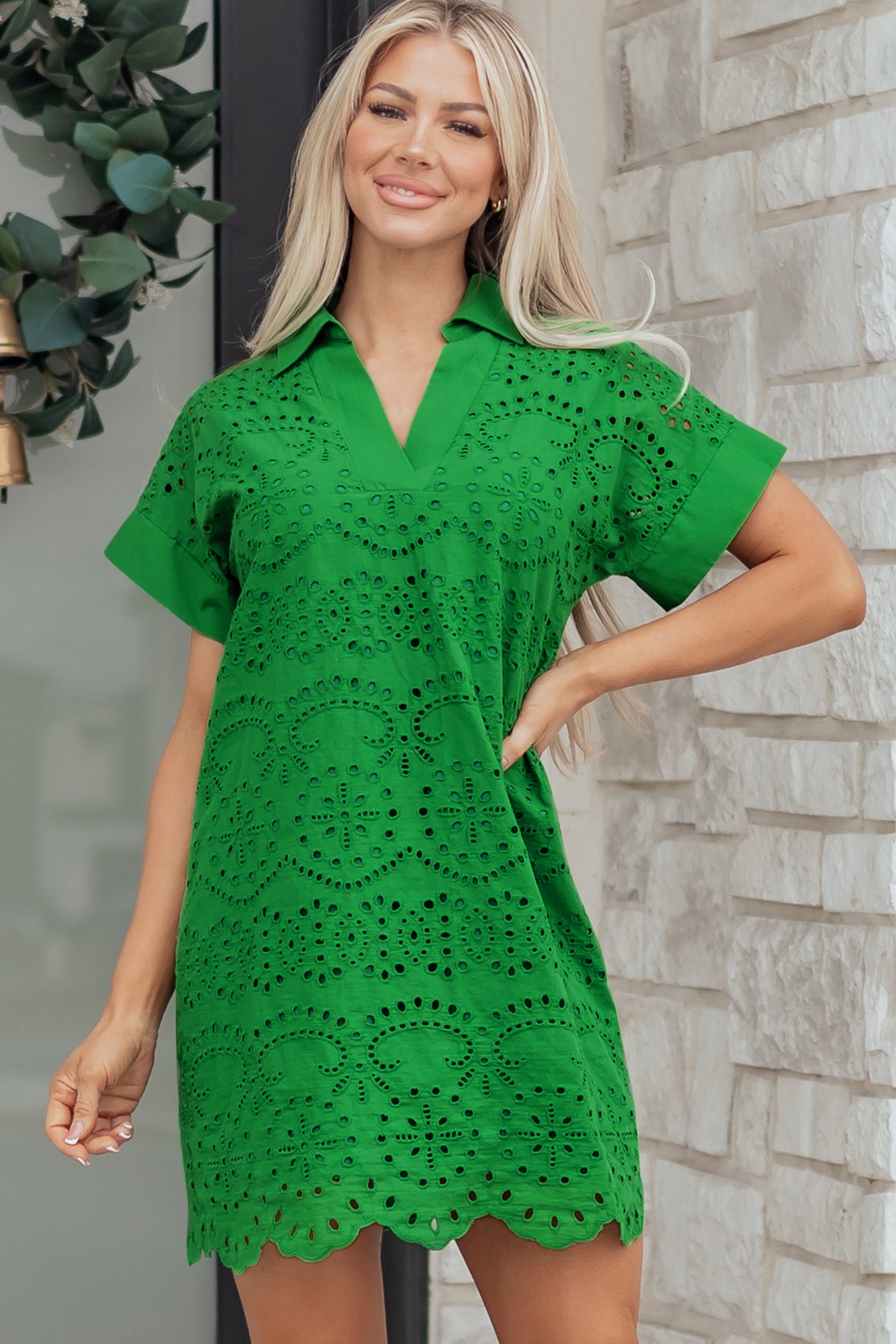 DREAM ON EYELET DRESS