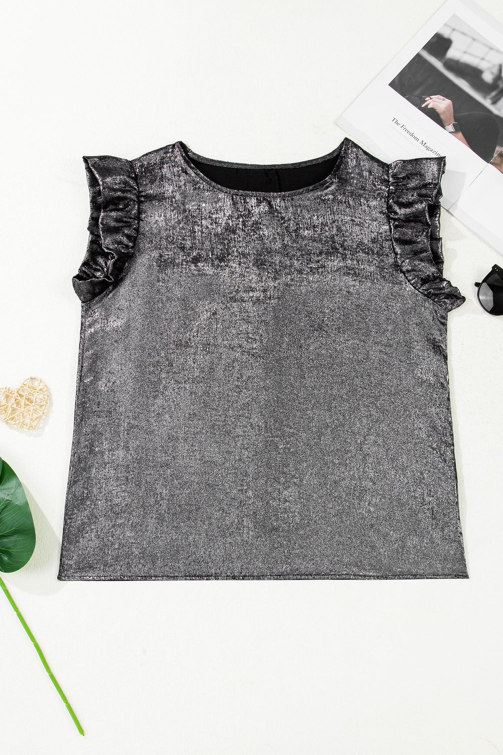 METALLIC MAMA TOP