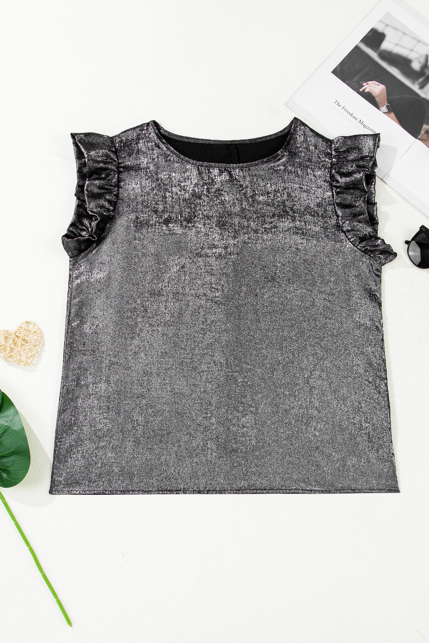 METALLIC MAMA TOP