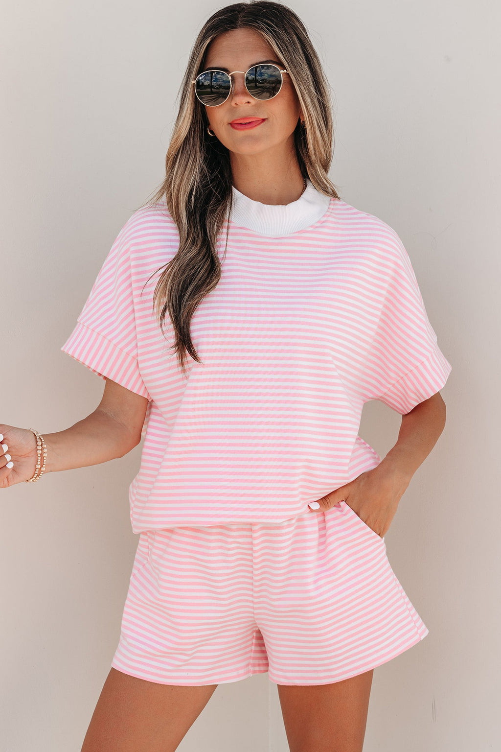 STRIPES & ME SHORT SLEEVE SET