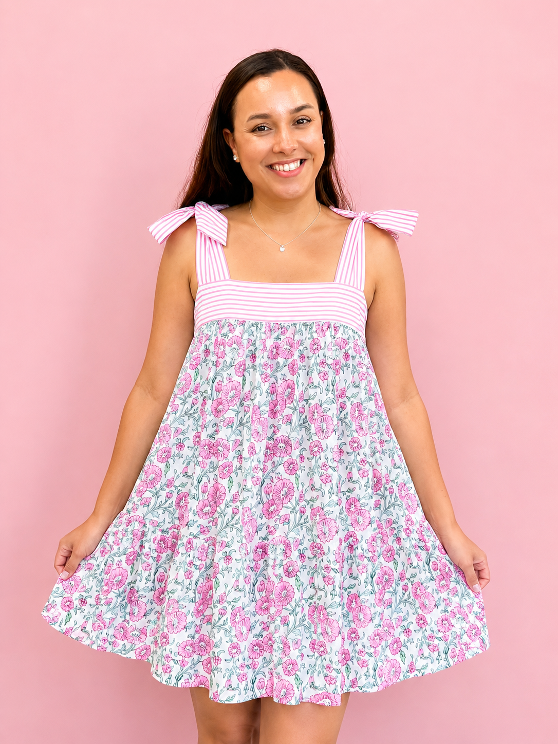 JAN WITH A TAN DRESS
