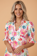 FLORAL MONET TOP