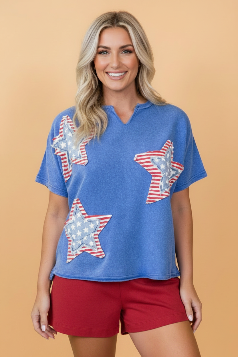 USA PATCH STAR TOP