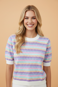 ART & TEA SWEATER TOP