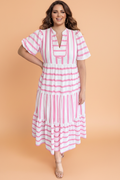 BREEZY PINK BEACH DRESS