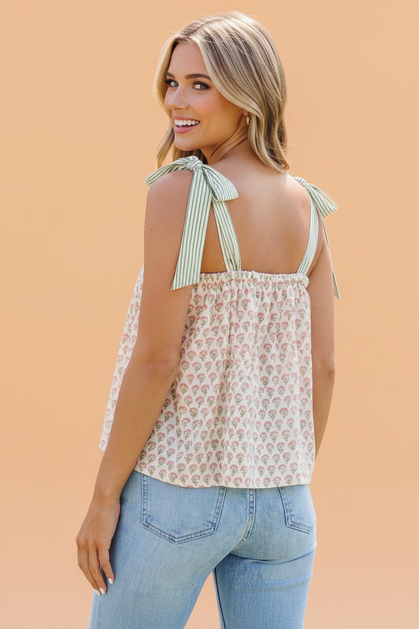 BABYDOLL FLORAL TOP