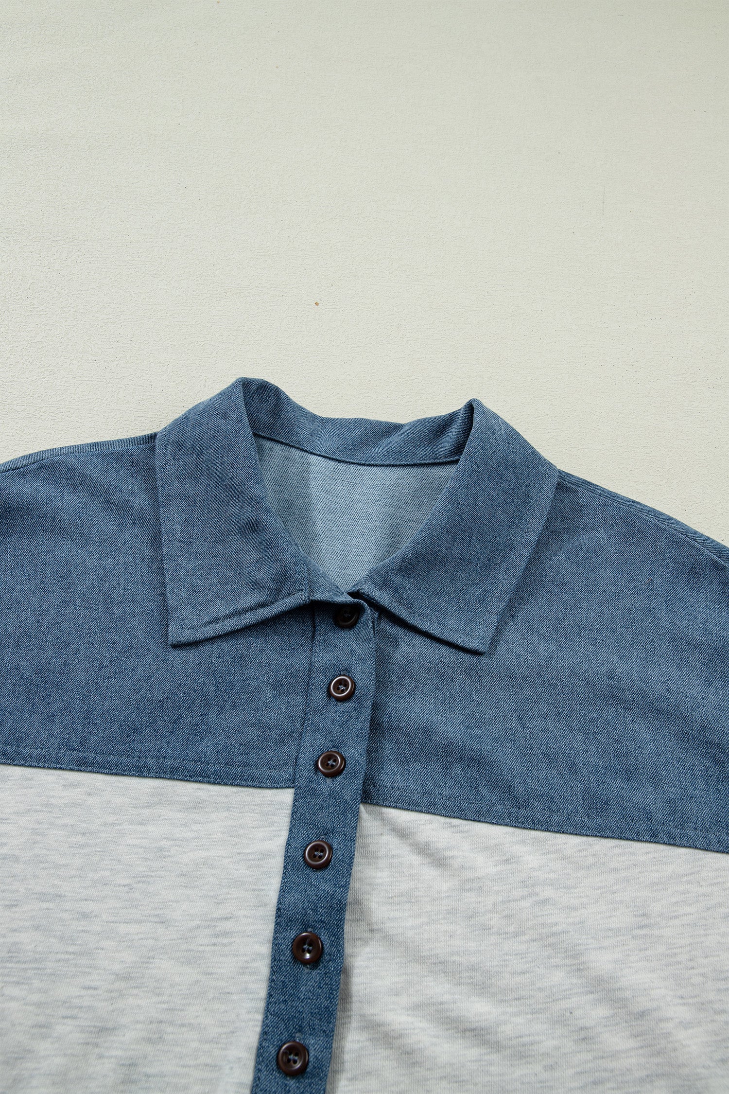 COLORBLOCK DENIM TOP