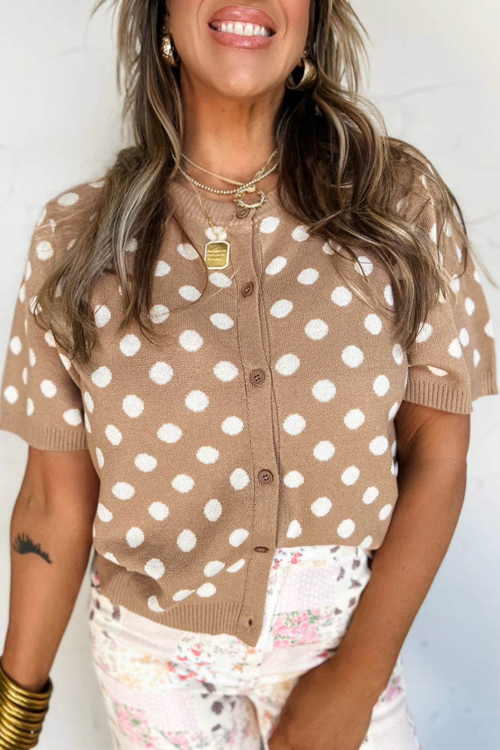 COFFEE GAL CARDIGAN TOP